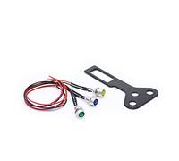 Pizgear Tachimetro universale for motocicletta, illuminazione ausiliaria, indicatore del contachilometri, luce DC12V, abbaglianti, folle, direzione Tachimetro per motocicletta