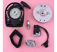 Pizgear Volano Bobina di Accensione Autoavvolgente Artiglio Tazza Kit Filtro Aria 4 Tempi Piccolo Motore del Tosaerba Parte GX35 GX 35 Avviamento a Strappo per Tosaerba