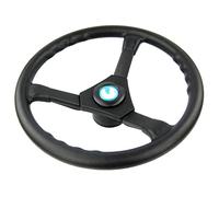 Pizgear Volante for barca in ABS Marine a 3 razze con impugnatura in schiuma nera da 13-1/2 pollici Timone per barca