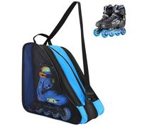 Pizsieat Borsa Pattini a Rotelle,38cm Alto Borsa Porta Pattinaggio con Tracolla Regolabile Idrorepellente Borsa a Rullo per Pattini Unisex Borsa Trasporto per Pattini per Donne Uomini Bambini