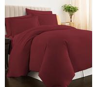 Pizuna Copripiumino Matrimoniale Cotone 240x200 cm Rio Rosso, 400 fili con trama Sateen in 100% Cotone a fiocco lungo Copripiumino 240x200 con 2 federe 50x80 (Biancheria De Letto Rio Rosso)