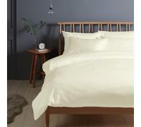 Pizuna Copripiumino Singolo Cotone 150x200 cm Bianco 400 fili 2 Pezzi Set