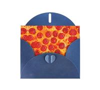 Pizza 3d Stampa Peperoni Vacanza Amore Fibbia Perla Carta Bulk Con Buste Saluto, Thinking Of You Biglietti 4 X 6 pollici