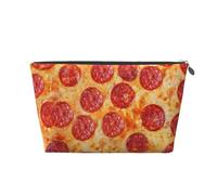 Pizza ai peperoni 3D, Borsa da toilette Borsa per trucco Borsa per cosmetici Borsa da toilette da viaggio portatile