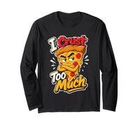 Pizza Crosta Umorismo Design Maglia a Manica