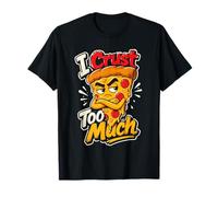 Pizza Crosta Umorismo Design Maglietta