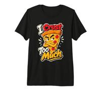 Pizza Crosta Umorismo Design Maglietta Premium
