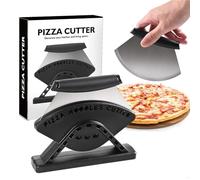 Pizza Cutter, Semi-Round Cheese Slicer, Stainless Steel Blade, PP Pizza Slicer With Non-Slip Handle, Ergonomic Kitchen Gadget For Lovers And Home Chefs, 15.8x3.6x13.5cm