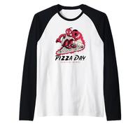 Pizza Day - La Pizza è Tutto ciò di Cui Abbiamo Bisogno (Divertente Grafica aliena) Maglia con Maniche Raglan