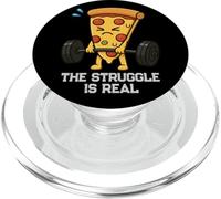 Pizza Deadlift Palestre La lotta è un vero sollevamento Uomini Donne PopSockets PopGrip per MagSafe