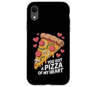 Pizza del mio cuore divertente cibo gioco di parole San Valentino amore Custodia per iPhone XR