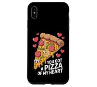 Pizza del mio cuore divertente cibo gioco di parole San Valentino amore Custodia per iPhone XS Max