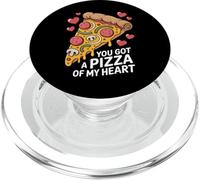 Pizza del mio cuore divertente cibo gioco di parole San Valentino amore PopSockets PopGrip per MagSafe