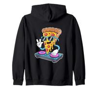 Pizza Dj Food Musica Cibo Divertente Felpa con Cappuccio