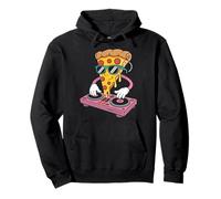 Pizza Dj Food Party Style Mix Musica Felpa con Cappuccio