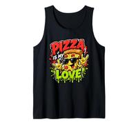 Pizza è Il Mio Amore Cibo Divertente Graffiti Art Canotta