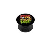 Pizza è il mio amore Cibo divertente Graffiti Art PopSockets PopGrip Adesivo
