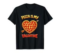 Pizza è Il Mio San Valentino Divertente Cuore peperoni San Valentino Maglietta
