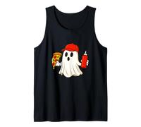 Pizza Halloween Ghost Foodie Halloween Pizza Delivery Man Canotta
