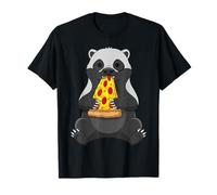 Pizza Honey Badger Cheesy Slice Wild Vibes Maglietta