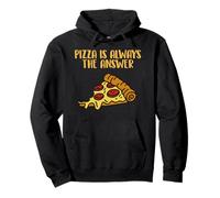 Pizza Is Always The Answer - Maglietta Pizza Lover Tee Felpa con Cappuccio