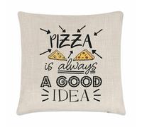 Pizza Is Always una Buona Idea Cuscino Cover Cibo Divertente Pepperoni Scherzo