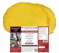 Pizza KETO 01 CARB, la 1° base Pizza con 1,5g di Carboidrati - Confezione singola di 2 basi Pizza da 112,5g