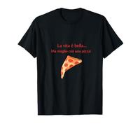 Pizza Logo Con Frasi Maglietta