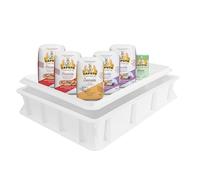 Pizza Lover Gärbox Starter Kit Medio - Set di impasti per pizza, Caputo Semola e farina per pizza e Nuvola + lievito secco e scatola per palline per pizza da 30 x 40 x 7,5 cm, coperchio + ricettario