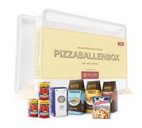 Pizza Lover Pizza Set - Molino Vigevano Farina (Vesuvio, Pizza in Teglia, Farina Tipo 1) + La Carmela San Marzano D.O.P. pomodori + scatola di fermentazione 30×40×7 cm con coperchio - Ingredienti