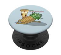 Pizza Loves Pineapple No One Would Know! PopSockets PopGrip Adesivo