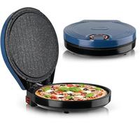 Pizza Maker, forno portatile da 1800 W con controllo della temperatura indipendente, superficie antiaderente per riscaldamento rapido, ideale per pizza, crêpe, omelette sul piano di lavoro