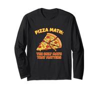 Pizza Math l'unica Matematica Che Conta per Gli Amanti del Cibo Maglia a Manica