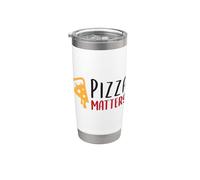 Pizza Matters Divertente Fetta Logo Bicchiere termico in acciaio inox doppia parete
