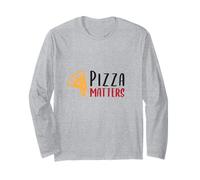 Pizza Matters Divertente Fetta Logo Maglia a Manica