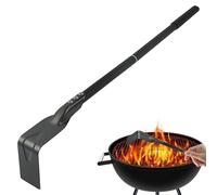 Pizza Oven Ash Rake Tool | Aluminum Alloy Silicone 67x8x4.5cm Heat Resistant BBQ Charcoal Cleaning Hoe Compact Fireplace Grill Maintenance Accessory Outdoor Cooking Equipment Oven Care Instrument