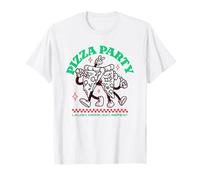 Pizza Party - Ridere Bere Mangia Ripeti (Statement & Grafica) Maglietta