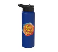 Pizza pomodoro basilico formaggio crosta fetta condimenti Stainless Steel Insulated Water Bottle