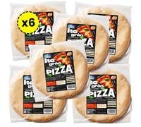 Pizza Proteica Keto 250g | Base Pizza Low Carb Ricca di Proteine e Fibre | Senza Zuccheri Aggiunti, Ideale per Dieta Chetogenica - Glua (6 Confezioni)