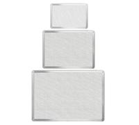 Pizza Rettangolare in Alluminio per Rete da Forno Uso Alta Resistenza al Calore