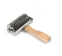 Pizza Roller Tagliapasta Rotella Griglia Rullo per Trama Utensile da Cucina Cutter per Crostate Manico in Legno Aiuta Ad Aprire in Modo Uniforme, size to 1