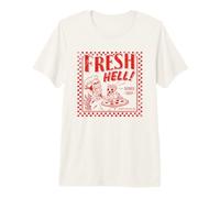 Pizza Satan Fresh Hell Satan Occult Satanic Lucifer Maglietta Premium