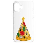 Pizza Slice Funny Christmas Tree Family Food Pizza Lover Custodia per iPhone 16 Plus