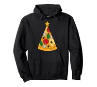 Pizza Slice Funny Christmas Tree Family Food Pizza Lover Felpa con Cappuccio