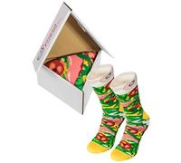 Pizza Socks Box Slice Italiana - Donna Uomo - 1 paio di Calze - Taglia 47-50