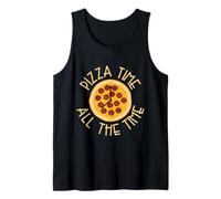 Pizza Time all The Time Peperoni Amante Amore Cibo Pizza Canotta