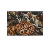 Pizza Time Pups Puzzle per adulti per relax e divertimento in famiglia 500 pezzi
