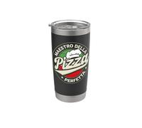 Pizzaiolo Maestro Della Pizza Bicchiere termico in acciaio inox doppia parete