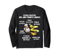 Pizzaiolo Uomo Divertente e Simpatica | Pizza amante Pizza Maglia a Manica