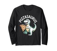 Pizzasaurus T Rex Pizza Lover Divertente Dinosauro Umorismo Maglia a Manica